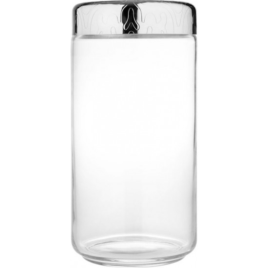 Alessi Dressed Küchendose Aus Glas 150 Cl – Mit Edelstahl-Deckel, Design Von Marcel Wanders
