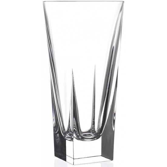 Vase Crystal Fusion 30 Cm - Design Italien En Verre Cristal, Pour Une Décoration élégante Au Quotidien