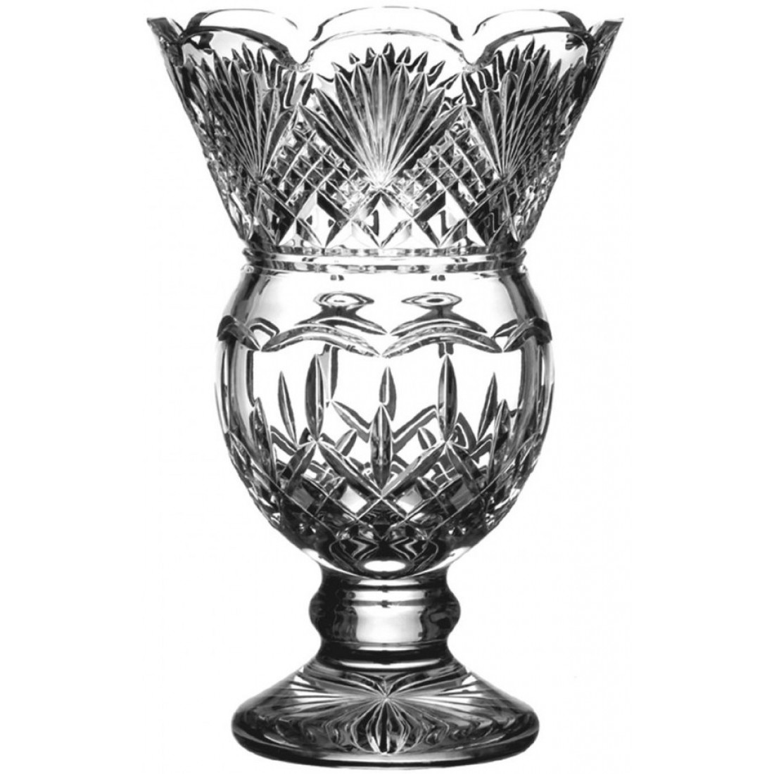 Waterford Crystal Lismore Thistle Vase 13"