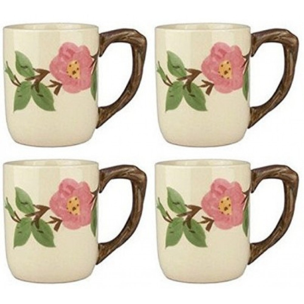 Franciscan Desert Rose Large Mugs 15oz (Set of 4) Seconds