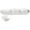 Portmeirion Sophie Conran 3 Bowl 8cm & Tray Set 27.5x10cm White 