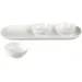 Portmeirion Sophie Conran 3 Bowl 8cm & Tray Set 27.5x10cm White 