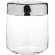 Alessi Dressed Glass Jar with Stainless Steel Lid 12.3cm (MW21/75)