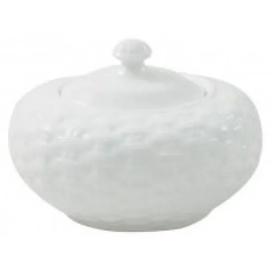 Aynsley Basketweave Covered Sugar