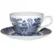 Churchill / Queen's Blue Willow Teacup & Saucer