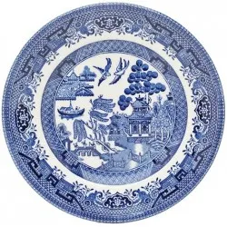 Churchill / Queen's Blue Willow Plates 17cm (Set of 6)