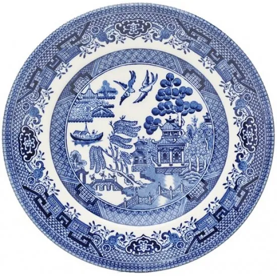 Churchill / Queen's Blue Willow Plates 17cm (Set of 6)