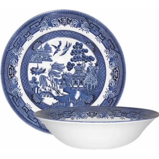 Churchill / Queen's Blue Willow Salad Bowl 24cm