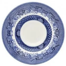 Churchill / Queen's Blue Willow Tea Saucer 14cm (Set of 6)