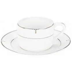 Elia Cubiq Tea Cup Stacking & Saucer