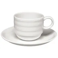 Elia Essence Cappucino Cup Stacking & Saucer (Box 6)
