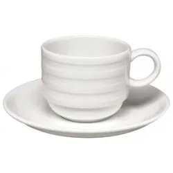 Elia Essence Cappucino Cup Stacking & Saucer (Box 6)