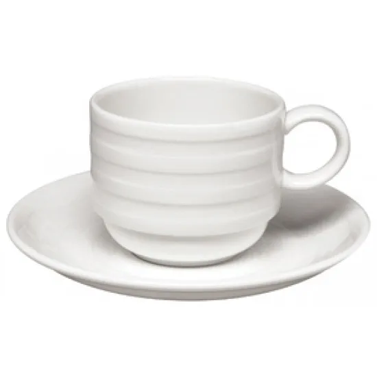 Elia Essence Cappucino Cup Stacking & Saucer (Box 6)