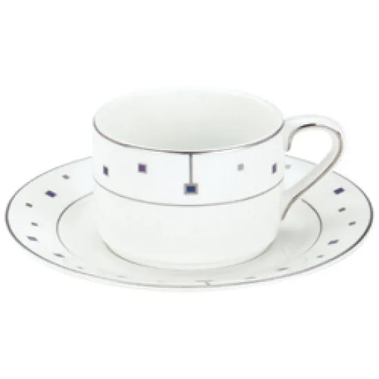 Elia Virtu Tea Cup Stacking & Saucer
