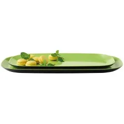 Herstal Pamplona Tapas Dishes Black / Lime (2 Piece) 