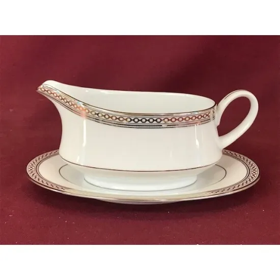 Noritake Legacy Splendor Sauceboat & Stand
