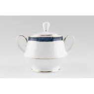 Noritake Marble Blue Covered Sugar 