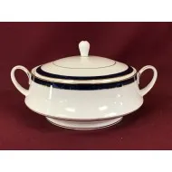 Noritake Marble Blue Covered Vegetable Dish