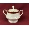 Noritake Marble Red Covered Sugar 