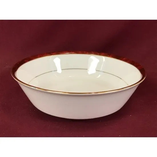 Noritake Marble Red Round Open Vegetable Dish