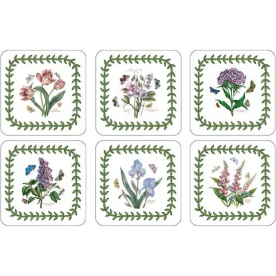 Portmeirion Botanic Garden Coasters 10.5 x 10.5cm (Set of 6)
