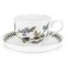 Portmeirion Botanic Garden Teacups (0.2ltr) & Saucers (Box of 6) Assorted Flowers
