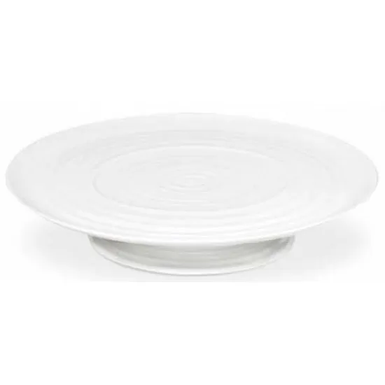 Portmeirion Sophie Conran Footed Cake Plate White 31 x 6.4cm