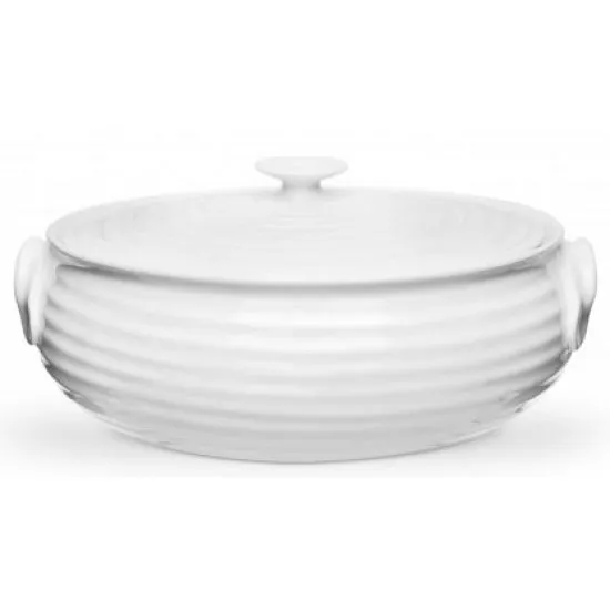 Portmeirion Sophie Conran Small Oval Casserole White 1.75ltr