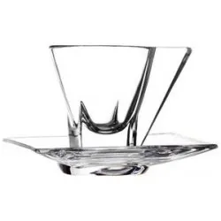 RCR Crystal Fusion Cappuccino Cups & Saucers (Pair)