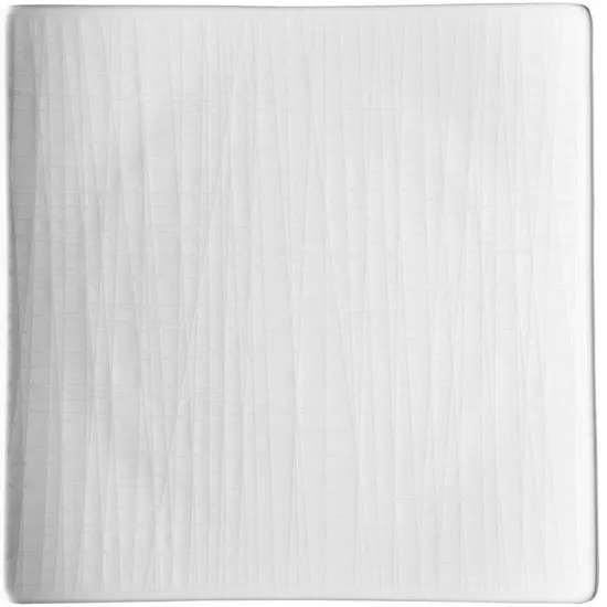 Rosenthal Mesh White Flat Square Plate 22cm (16182)