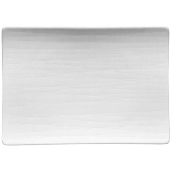 Rosenthal Mesh White Flat Rectangular Platter 18x13cm (12382)
