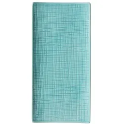 Rosenthal Mesh Aqua Flat Rectangular Platter 26x13cm (12383)