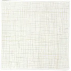 Rosenthal Mesh Line Cream Flat Square Plate 27cm (16187)