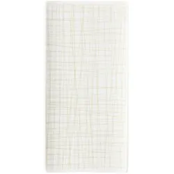 Rosenthal Mesh Line Cream Flat Rectangular Platter 26x13cm (12383)