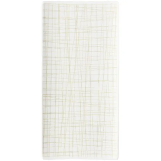 Rosenthal Mesh Line Cream Flat Rectangular Platter 26x13cm (12383)