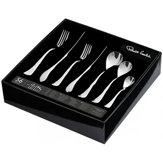 Robert Welch Ashbury 56 Piece Boxed Set + 2 FREE Serving Spoons