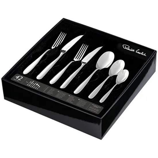 Robert Welch Stanton 42 Piece Boxed Set + 2 FREE Serving Spoons
