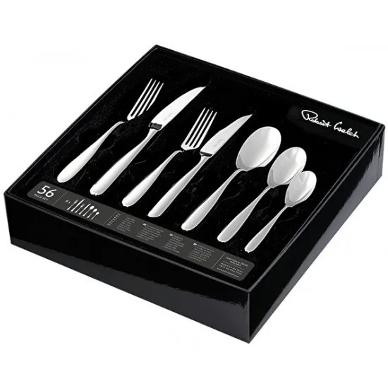 Robert Welch Stanton 56 Piece Boxed Set + 2 FREE Serving Spoons