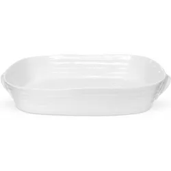 Portmeirion Sophie Conran Large Handled Roasting Dish White 36 x 28cm