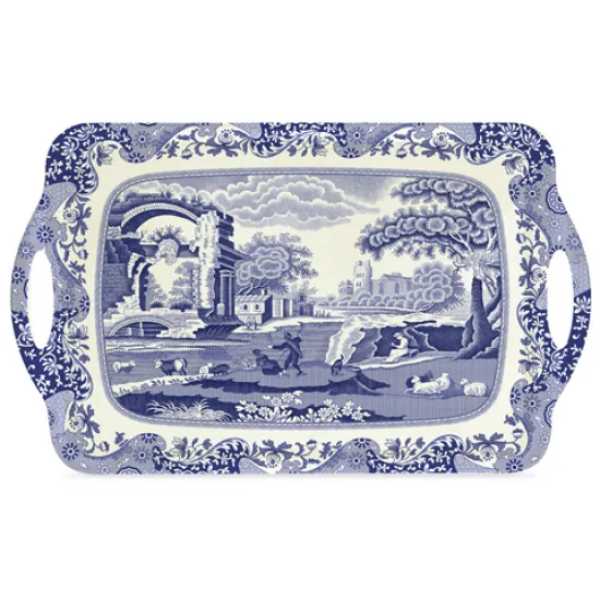 Spode Blue Italian Large Melamine Tray