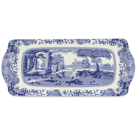 Spode Blue Italian Melamine Sandwich Tray