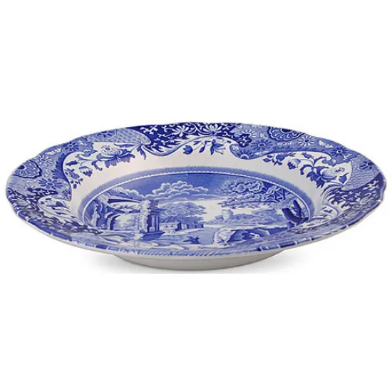Spode Blue Italian Soup Plates 23cm (Set of 4)
