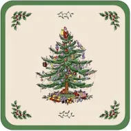 Spode Christmas Tree Coasters 10.5x10.5cm (Set of 6)