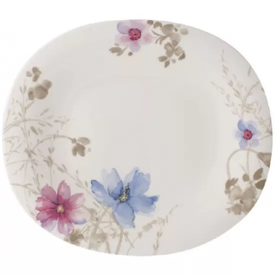Villeroy & Boch Mariefleur Gris Oval Flat Plate 29x25cm (2611)