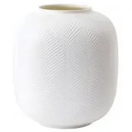 Wedgwood White Folia Rounded Vase 21cm