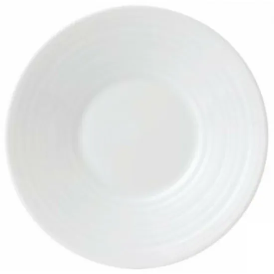 Wedgwood Jasper Conran White Espresso Saucer Embossed Strata