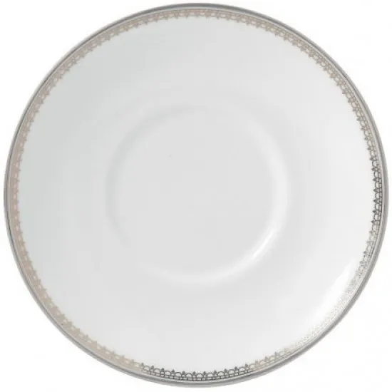 Wedgwood Vera Wang Lace Platinum Coffee Saucer