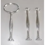 Victoriana 2 Tier Cake Stand Fitting (Silver/Chrome Finish)
