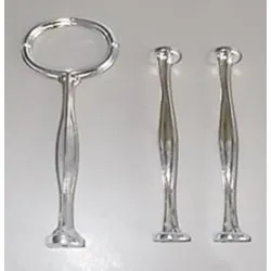 Victoriana 2 Tier Cake Stand Fitting (Silver/Chrome Finish)