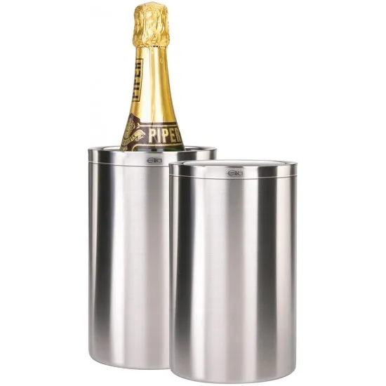 Elia Wine Cooler Modern, Double Wall Brushed Stainless Steel  10cm (WBA-105A)